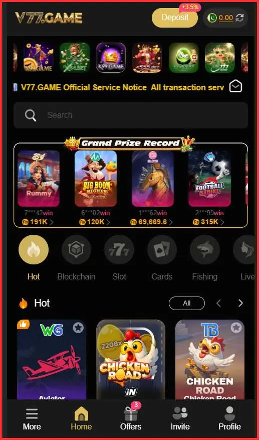 V77 Game